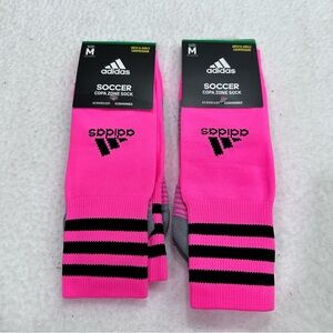 Pink Adidas Soccer Socks
